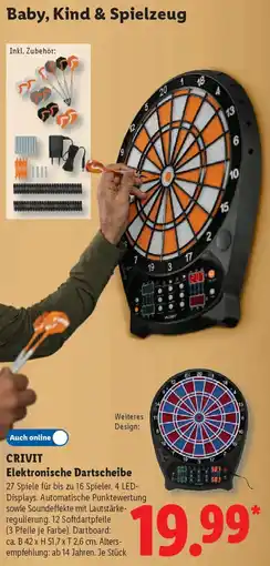 Lidl CRIVIT Elektronische Dartscheibe Angebot