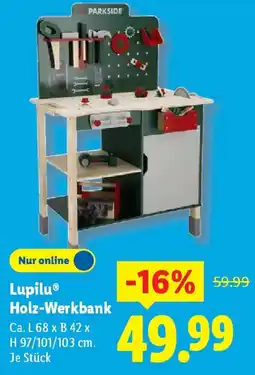 Lidl Lupilu Holz-Werkbank Angebot