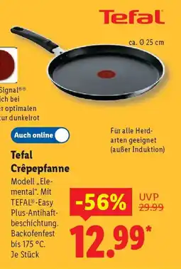 Lidl Tefal Crêpepfanne Angebot