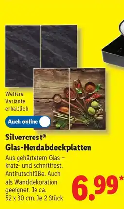 Lidl Silvercrest Glas-Herdabdeckplatten Angebot