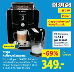 Lidl Krups Kaffeevollautomat Angebot
