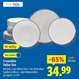 Lidl Creatable Teller-Set Angebot