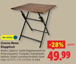 Lidl Livarno Home Klapptisch Angebot
