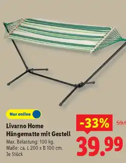 Lidl Livarno Home Hängematte mit Gestell Angebot