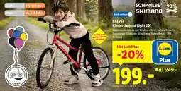 Lidl CRIVIT Kinder-Fahrrad Light 20" Angebot