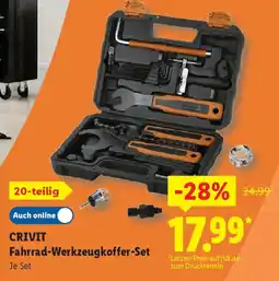 Lidl CRIVIT Fahrrad-Werkzeugkoffer-Set Angebot