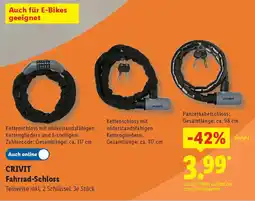 Lidl CRIVIT Fahrrad-Schloss Angebot
