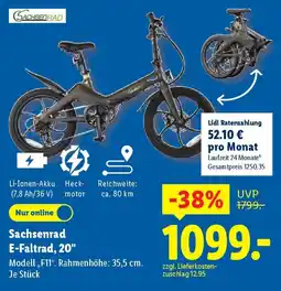 Lidl Sachsenrad E-Faltrad, 20" Angebot