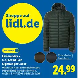 Lidl Esmara Men x U.S. Grand Polo Lightweight-Jacke Angebot
