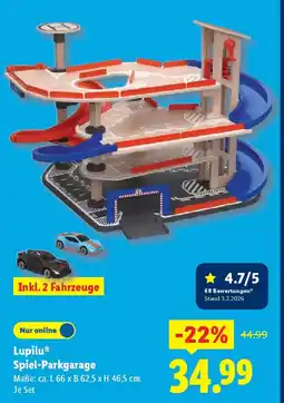Lidl Lupilu Spiel-Parkgarage Angebot