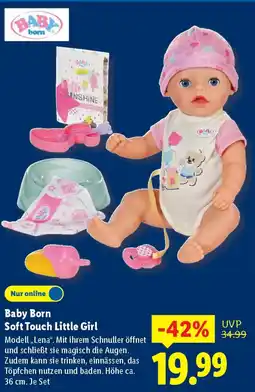 Lidl Baby Born Soft Touch Little Girl Angebot