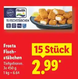 Lidl Frosta Fisch- stäbchen Angebot