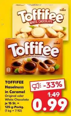 Kaufland TOFFIFEE Haselnuss in Caramel Angebot