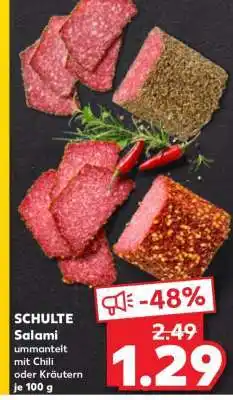 Kaufland SCHULTE Salami Angebot