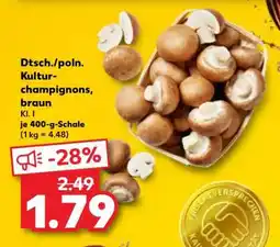 Kaufland Dtsch./poln. Kultur-champignons, braun Angebot