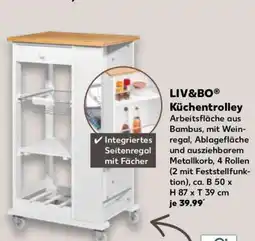 Kaufland LIV&BO Küchentrolley Angebot