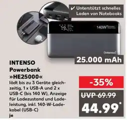 Kaufland INTENSO Powerbank HE25000 Angebot