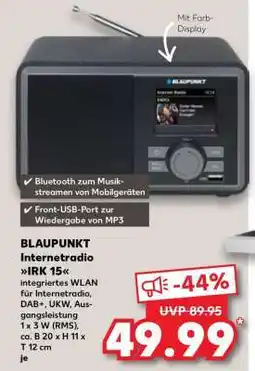 Kaufland BLAUPUNKT Internetradio IRK 15 Angebot