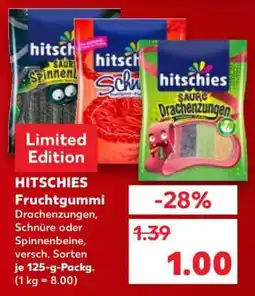 Kaufland HITSCHIES Fruchtgummi Drachenzungen, Schnüre oder Spinnenbeine, versch. Sorten Angebot