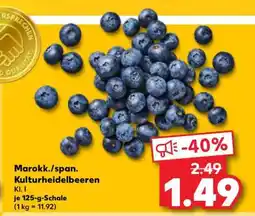 Kaufland Marokk./span. Kulturheidelbeeren Kl. I Angebot