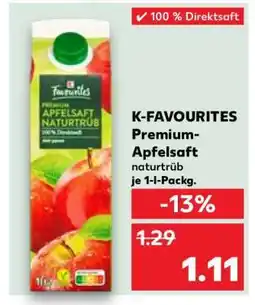 Kaufland K-FAVOURITES Premium-Apfelsaft naturtrüb Angebot