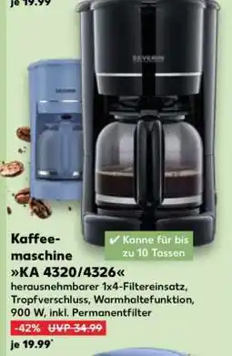 Kaufland Kaffeemaschine KA 4320/4326 Angebot
