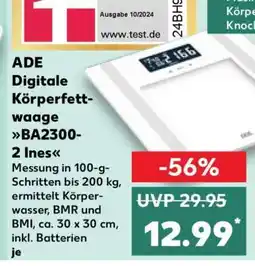 Kaufland ADE Digitale Körperfettwaage BA2300-2 Ines Angebot