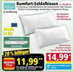 Norma Komfort- Schlafkissen Angebot