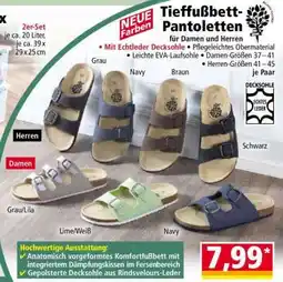 Norma Tieffußbett- Pantoletten Angebot