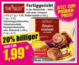 Norma Fertiggericht Angebot