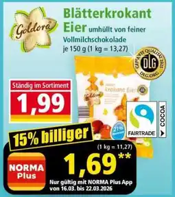 Norma Blätterkrokant Eier Angebot