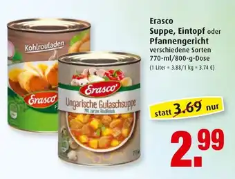 Markant Erasco Suppe, Eintopf oder Pfannengericht 720ml/800g Angebot