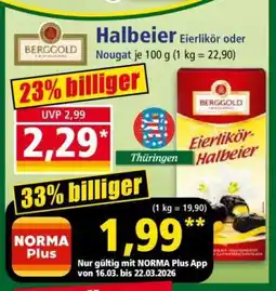 Norma Halbeier Eierlikör oder Nougat Angebot