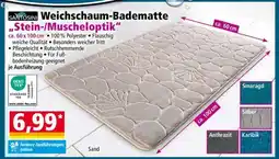 Norma Weichschaum-Badematte „Stein-/Muscheloptik“ Angebot