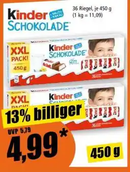 Norma kinder Schokolade Angebot