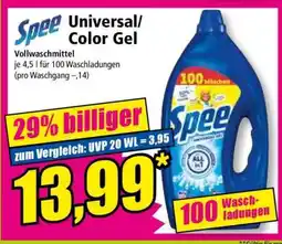 Norma Spee Universal/Color Gel Angebot