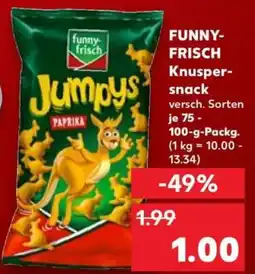 Kaufland FUNNY- FRISCH Knusper snack Angebot