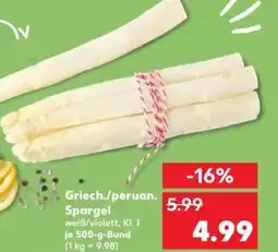 Kaufland Griech./peruan. Spargel Angebot