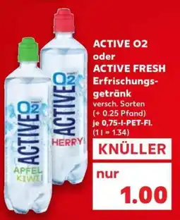 Kaufland ACTIVE 02 oder ACTIVE FRESH Erfrischungsgetränk Angebot