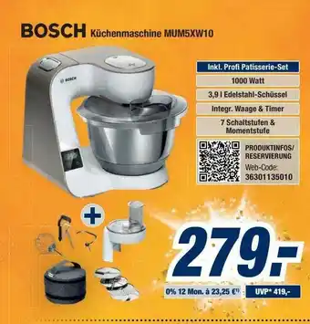 Expert Bening Bosch Küchenmaschine Mum5xw10 Angebot