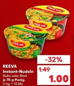 Kaufland REEVA Instant-Nudeln Angebot