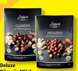 Lidl Deluxe Nüsse in Milchschokolade Angebot