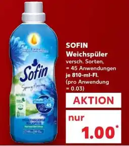 Kaufland SOFIN Weichspüler Angebot