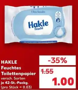 Kaufland HAKLE Feuchtes Toilettenpapier Angebot