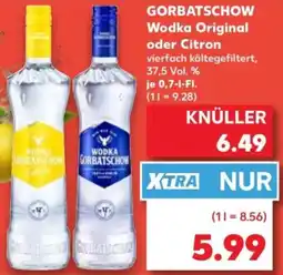 Kaufland GORBATSCHOW Wodka Original oder Citron Angebot