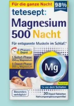 Rossmann Tetesept Magnesium 500 Nacht Angebot
