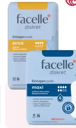 Rossmann Facelle Diskret Hygiene-Einlagen Angebot