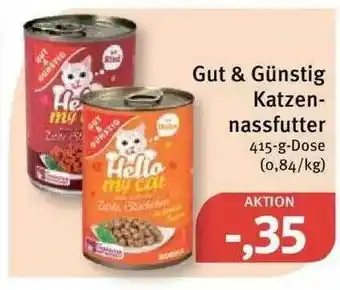 Feneberg Gut & Günstig Katzennassfutter Angebot