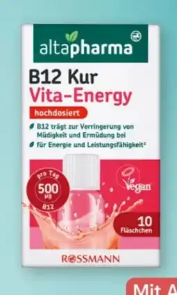 Rossmann Altapharma B12 Kur Vita-Energy hochdosiert Angebot