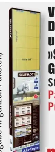 B1 Discount Baumarkt Vinyl- und Designbodenunterlage Selitbloc Griptec Angebot